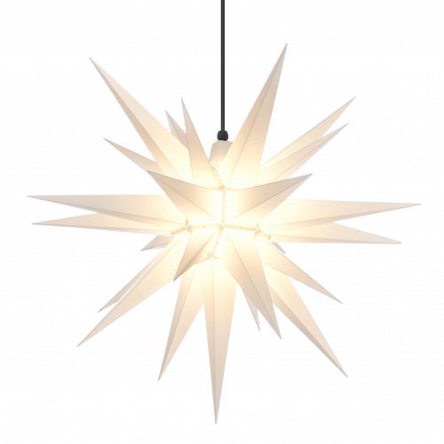 Herrnhuter Christiansfeld Stjerne - plast - 68 cm - Hvid