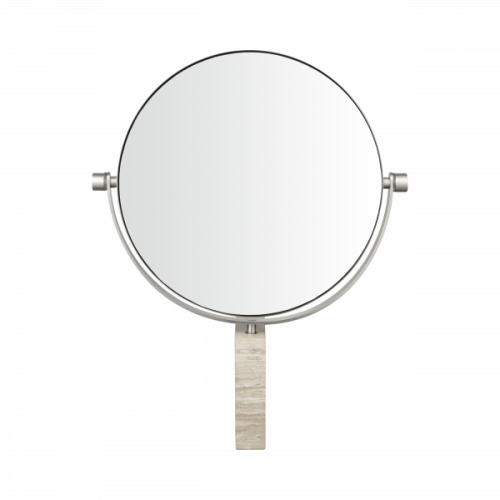 BLOMUS - Væghængt håndspejl - forstørrelse x5 - Marmor