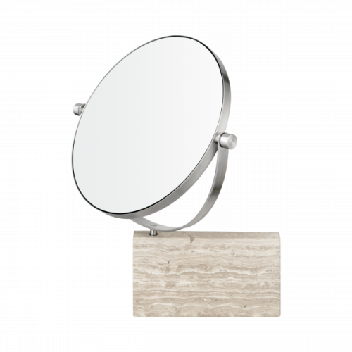 BLOMUS - Væghængt håndspejl - forstørrelse x5 - Marmor