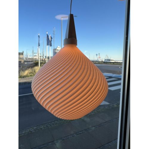 Christiansfeld Stjerne - Lampeskærm - 13 cm - Hvid - Snoet