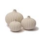 Lindform - keramik vase - Bari medium - Sand White Light Deep Line