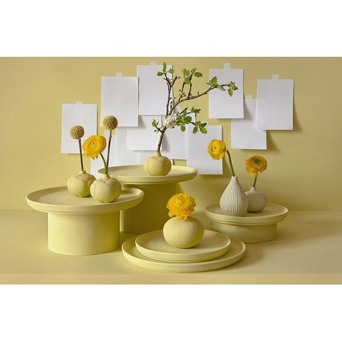 Lindform - keramik vase - Bari Small - Yellow Stripe