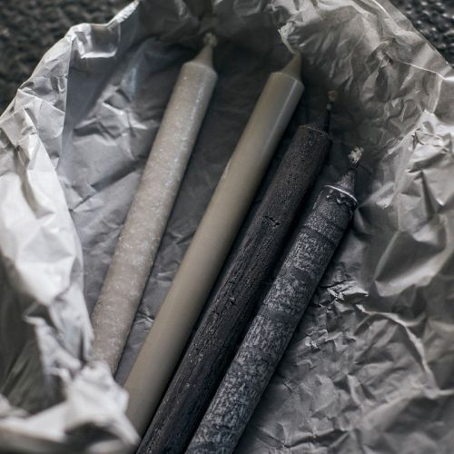 Muubs - stearinlys Yoro - Nordic glow - 4 stk.