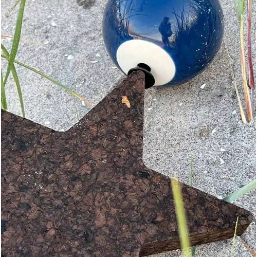 Nordic By Hand - Snoren - Earth - Keramikkugle - Blå - Medium