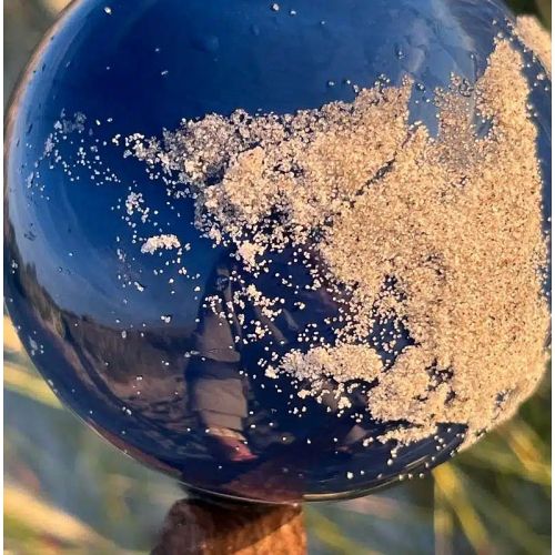 Nordic By Hand - Snoren - Earth - Keramikkugle - Blå - Medium