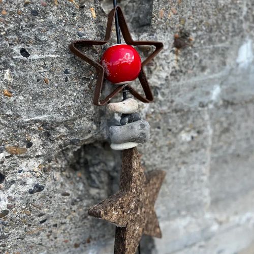 Nordic By Hand - Snoren - Earth - Keramikkugle - Rød  - Small