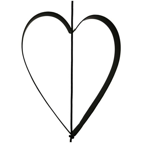 Nordic By Hand - Snoren - Hjerte - Sort - Small