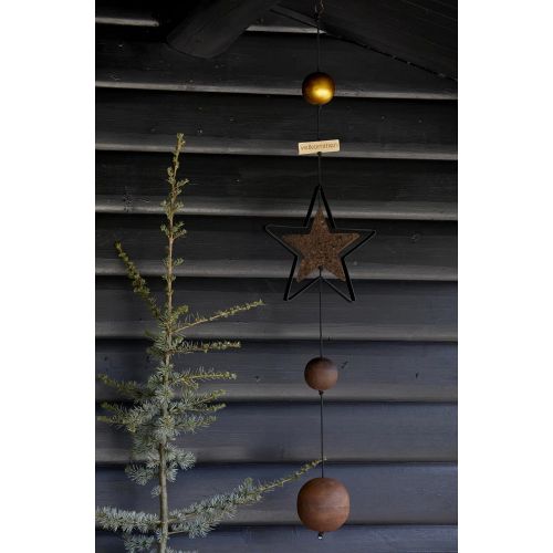 Nordic By Hand - Snoren - Stjerne - Sort - Large