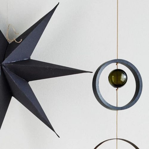 Nordic By Hand - Snoren - Træ Ring - Eg - Sort