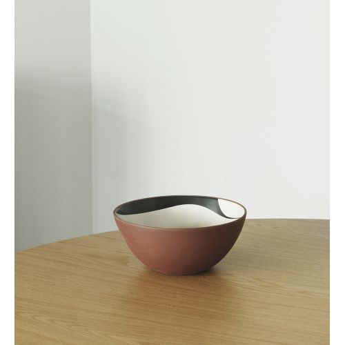 Normann Copenhagen - Line skål - Sort/Creme - Medium