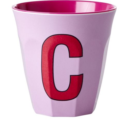 Rice - Bogstave Melamin Kop - C - Lyserød