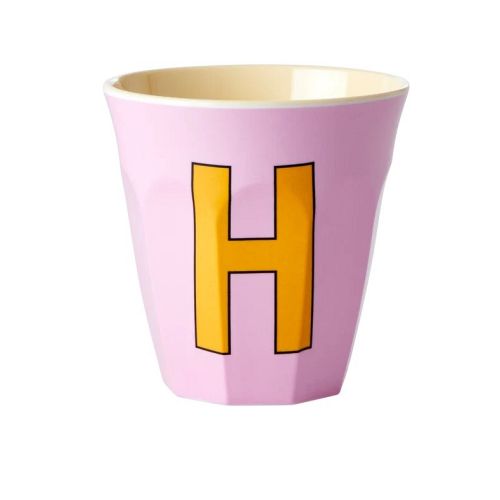 Rice - Bogstave Melamin Kop - H - Pink