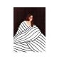Spliid - Plakat - The Woman With Black and White Stripes - 50 x 70 cm