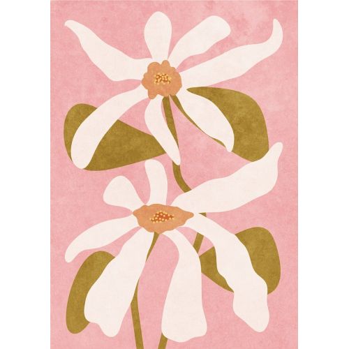 Spliid - Plakat -Abstract Flowers - 30 x 40 cm